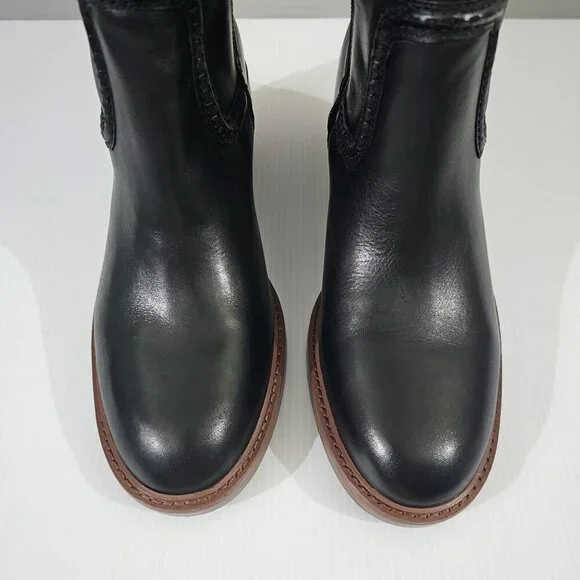 Vince Camuto Black Heeled Boots - Picture 6 of 14